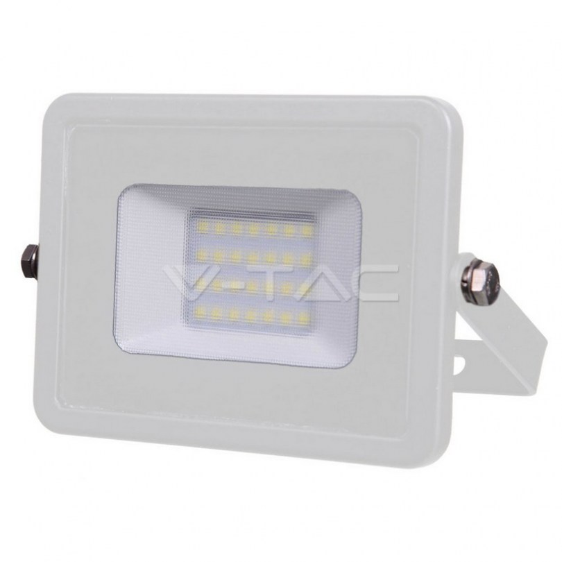 20W LED Proiettore SMD SAMSUNG CHIP Corpo Bianco 3000K